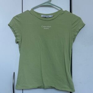 Calvin Klein Jeans Light Green Short Sleeve Tee